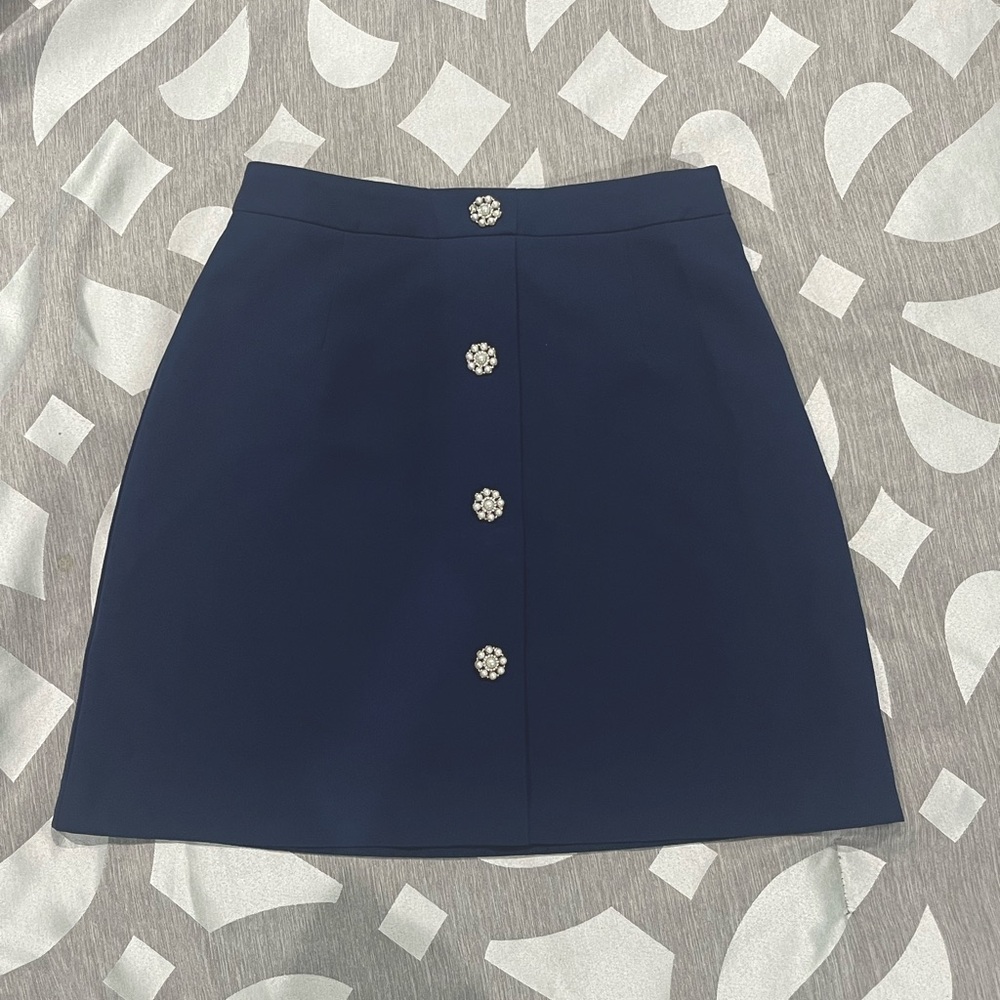 Vintage style navy skirt